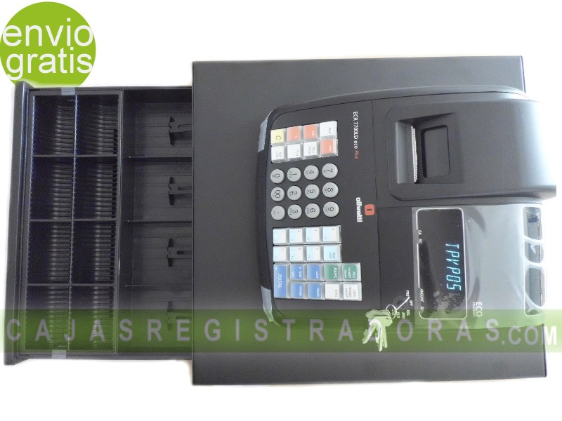 Caja Registradora Olivetti ECR 7700 LD ECO PLUS + 10 Rollso